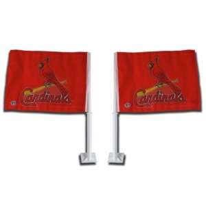   151193 St. Louis MLB Cardinals MLB Car Flags 2 Pack