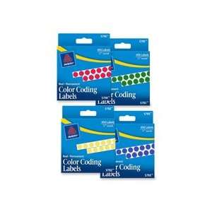 PK   Round color coding labels are ideal for document and inventory 