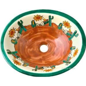  Mexican Hand painted Ceramic Bathroom Sink Everything 