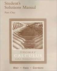   , (0321226356), George B. Thomas, Textbooks   