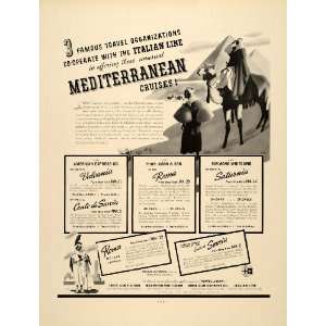   Ad Mediterranean Cruise American Express Italian   Original Print Ad