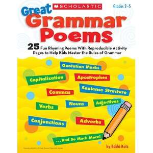  Scholastic 978 0 545 21065 2 Great Grammar Poems
