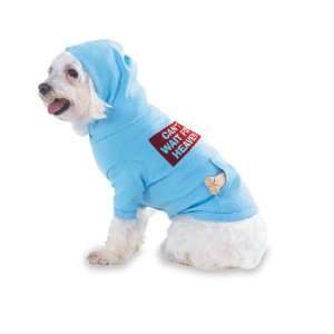 CANT WAIT FOR HEAVEN Hooded (Hoody) T Shirt with pocket for your Dog 