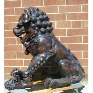    Metropolitan Galleries SRB86030 Chinese Lion Bronze