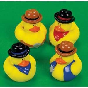 Cowboy Rubber Duckys 12 ct Toys & Games