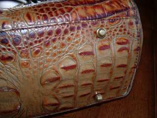 Vintage Brahmin Handbag Purse Big Satchel Very Used  