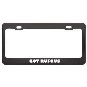 Got Rufous Hare Wallaby? Animals Pets Black Metal License Plate Frame 