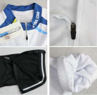  Bike Sports Wear Bicycle Long Sleeve Clothing Set White Jersey + Pants