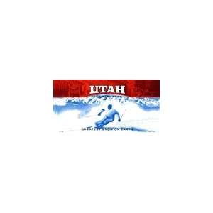 Utah State Background Blanks FLAT Automotive License Plates Blanks for 