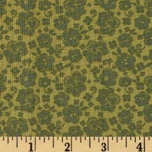  44 Wide Laura Ashley Laila Flowers Green Fabric By The 