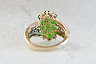 ACN♥ 2.71 ctw FILIGREE CHROME DIOPSIDE .925 STERLING SILVER RING 