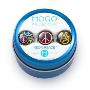   MOGO Neon Peace Collection Set of 3 Charms by MOGO