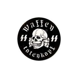  Waffen Ss Round Metal Sign