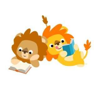  Cute Cartoon Lion Readers sticker 