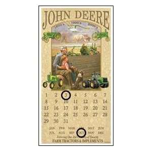  John Deere Tin Calendar Sign *Sale*
