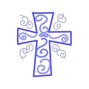 Fancy Cross   Removeable Wall Decal   selected color Navy Blue   Want 