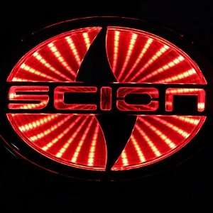 com 2012 New style Auto 3D Red Led car logo badge light for Scion xB 
