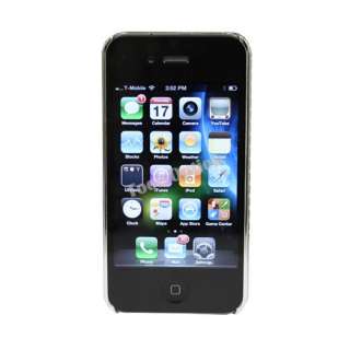 iPhone4 Silver Hard Ultra Thin Case + Screen Protector  