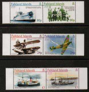 FALKLAND ISLANDS SG1015/20 2005 END OF SECOND WORLD WAR MNH  