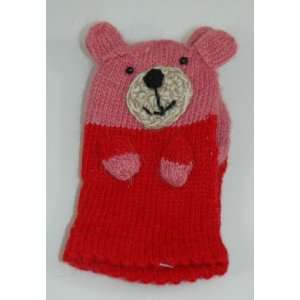  Twos Company Kids Bear Gloves Mittens   Pink Everything 