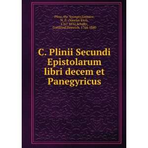  C. Plinii Secundi Epistolarum libri decem et Panegyricus 