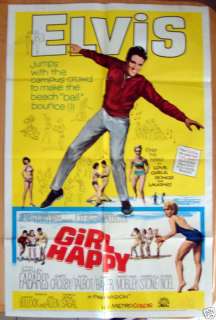 1965 Elvis Presley Girl Happy 1sh Movie Poster  