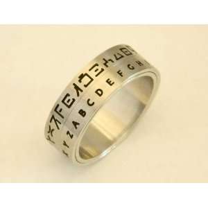  Star Wars Huttese Translator Ring   Size 06 SILVER finish 