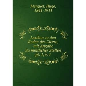   SaÌ?mmtlicher Stellen. pt. 1, v. 1 Hugo, 1841 1911 Merguet Books
