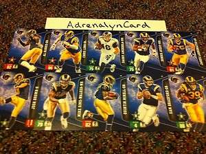 St. Louis Rams NFL Adrenalyn XL Complete Team (Set Special   Extra 