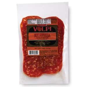 Volpi Pre Sliced Hot Sopressata   4 oz  Grocery & Gourmet 