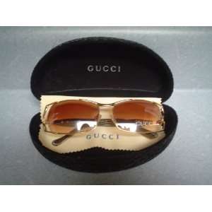  Gucci Gold Sunglasses NEW 