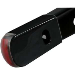 Alloy Art Fender Strut LED Marker Lights   Black Anodized with Red LED 