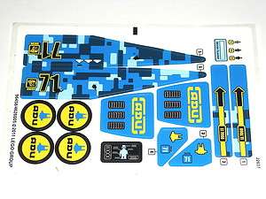   Conquest Earth Defense HQ Blue ADU Stickers Decals for Set 7066  