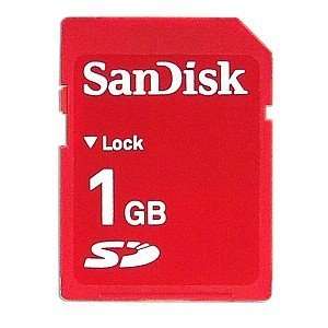  SanDisk 1GB Secure Digital Memory Card (Red) Electronics