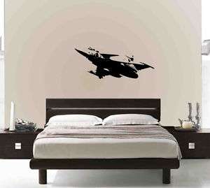 Fighter Jet Aircraft Military Vinyl Wall Decal Sticker  