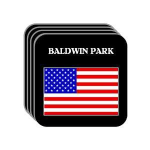  US Flag   Baldwin Park, California (CA) Set of 4 Mini 