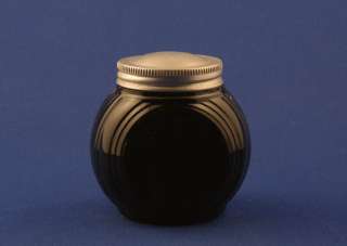 Vintage Deco Sellers Glass Company Black Amethyst Hoosier Spice Jar c 