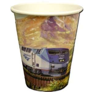  Amtrak Train 9 oz Paper Cups Toys & Games