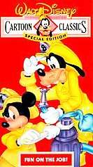Walt Disney Cartoon Classics Special Edition   Fun on the Job VHS 