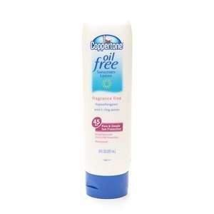  Coppertone Oil Free Sunscreen, SPF 45 8 fl. Oz & SPF 50 1 