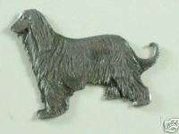 11037 AFGHAN HOUND DOG 3D ANIMAL BADGE PIN  