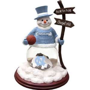  University of North Carolina TarHeels SNOWMAN Snowglobe 