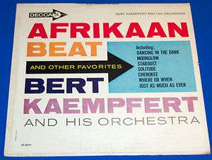 BERT KAEMPFERT Afrikaan Beat   Stardust DECCA 4273  Vinyl    1962 