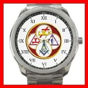Masonic York Rite Freemasonry GIFT Sports Metal Watch   from Hibiscus 