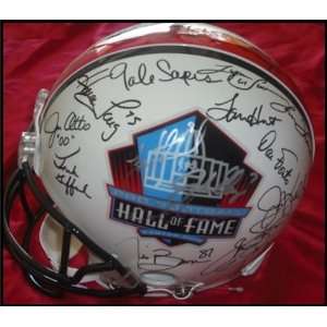  Hall Of Fame Autographed/Hand Signed Football Helmet 