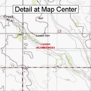   Topographic Quadrangle Map   London, Minnesota (Folded/Waterproof