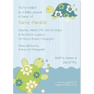  Little Turtles Baby Shower Invitation Baby