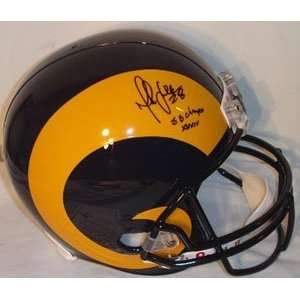 Marshall Faulk Autographed Helmet   Replica  Sports 
