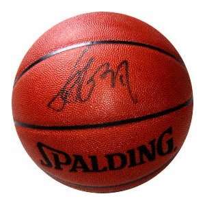   Ming Autographed Spalding Indoor/Outdoor Basketball