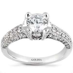  1.96 Ct.Antique Style Diamond Engagement Ring Jewelry